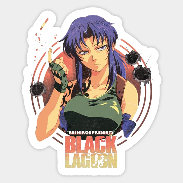 Black Lagoon Sticker by geeeeeeeeeeeek